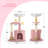 33"H Cat Tree with Platform Bed, Top Perch, Cat Cave, Scratching Post for Kittens-1016796918