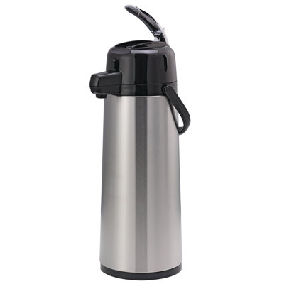 Pot à air 10,5 tasses avec couvercle levier Service Ideas Eco-Air isolé sur verre