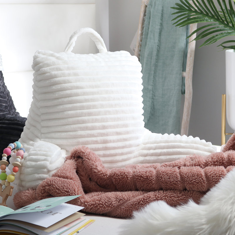 Coussin pour le dos, Blanc, 17 po x 14 po