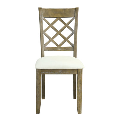 Chaise d'appoint beige et chêne 2 pièces - siège en mousse, pieds en bois, profondeur de l'assise 17 po 2 pièces, matériau en résine de bois franc de lin, hauteur 20 po