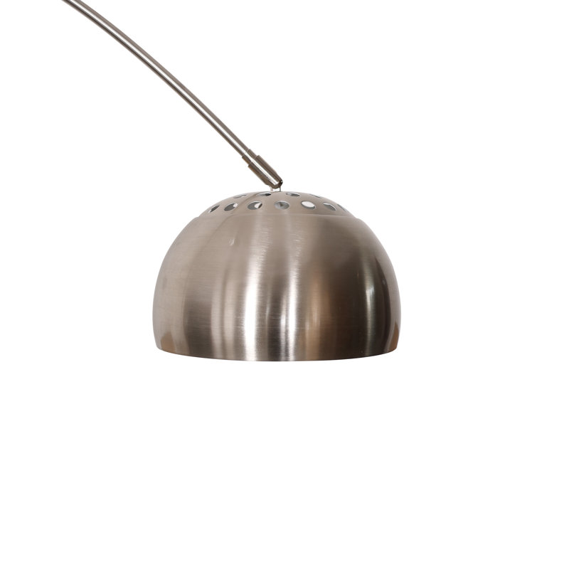Lampe sur pied arquée 75,6 po Eckehard, Argent