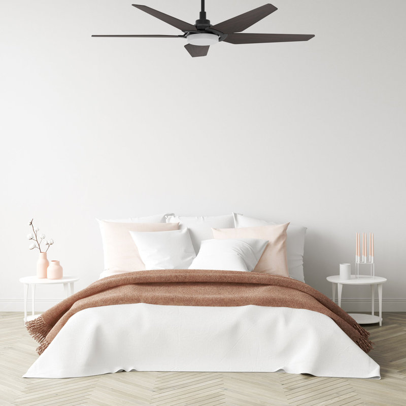 Woodrow 52-inch Smart Ceiling Fan with Remote, Light Kit Included, Works with Google Assistant, Amazon Alexa, and Siri Shortcuts.