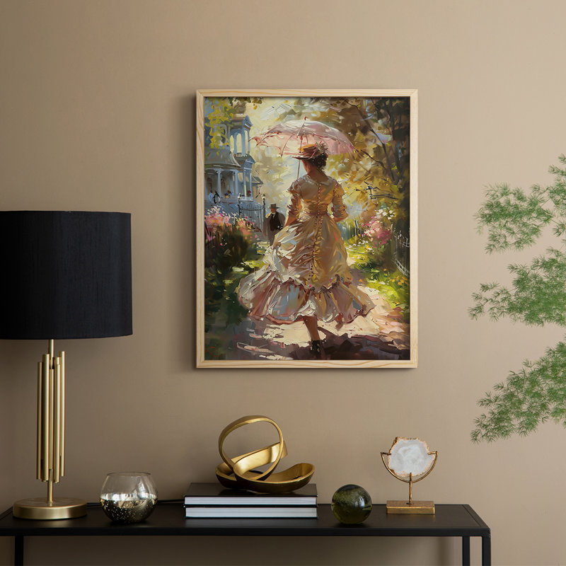 «WOMEN Series DCC XXVII», reproduction encadrée - bois massif, H 15 po x l 12 po, Naturel