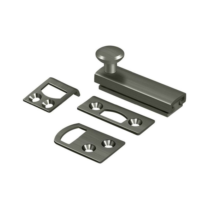 Boulon de surface 2 po Deltana 2SBCS15A, vis dissimulée, HD en nickel antique, Nickel antique