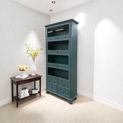 Simple retro art style bookcase