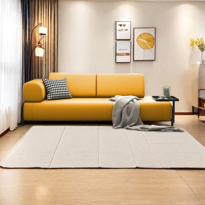 Chaise longue en cuir Cat Claw avec table d'appoint