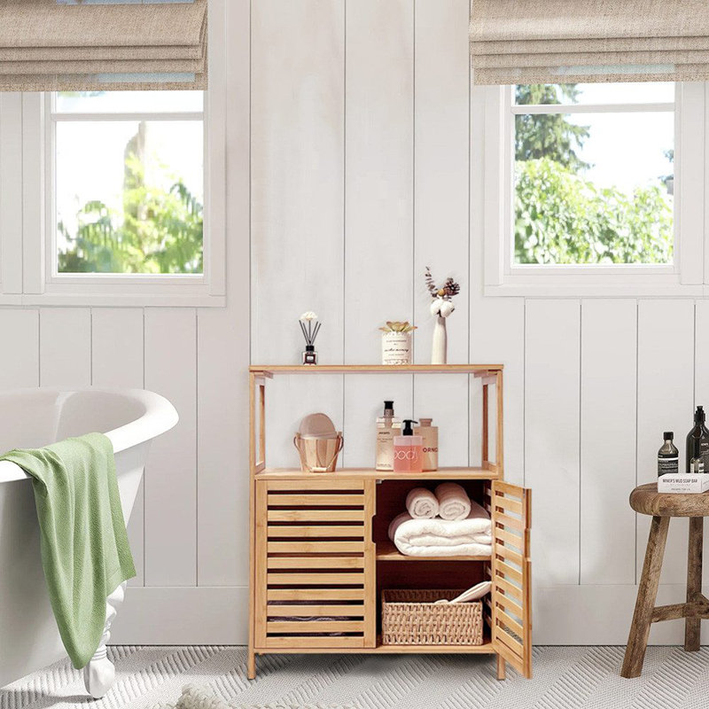 Gleneagle Bamboo Bolt Bathroom Cabinet
