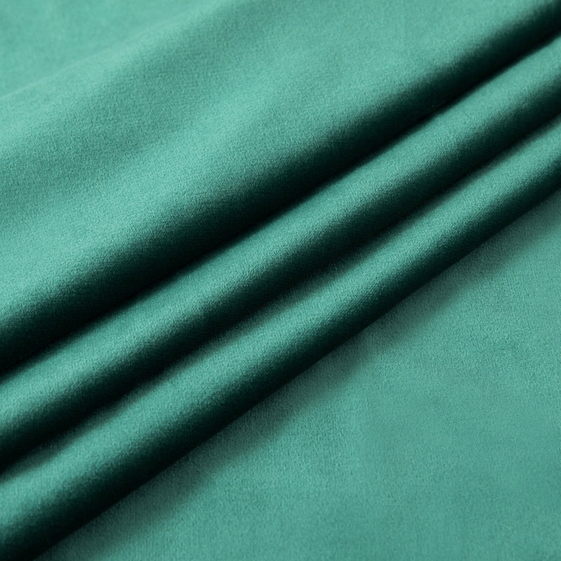 Stockholm Heavy Crushed Velvet Eyelet Sheer Curtains, Width 117 x Drop 137 cm, Green Emerald