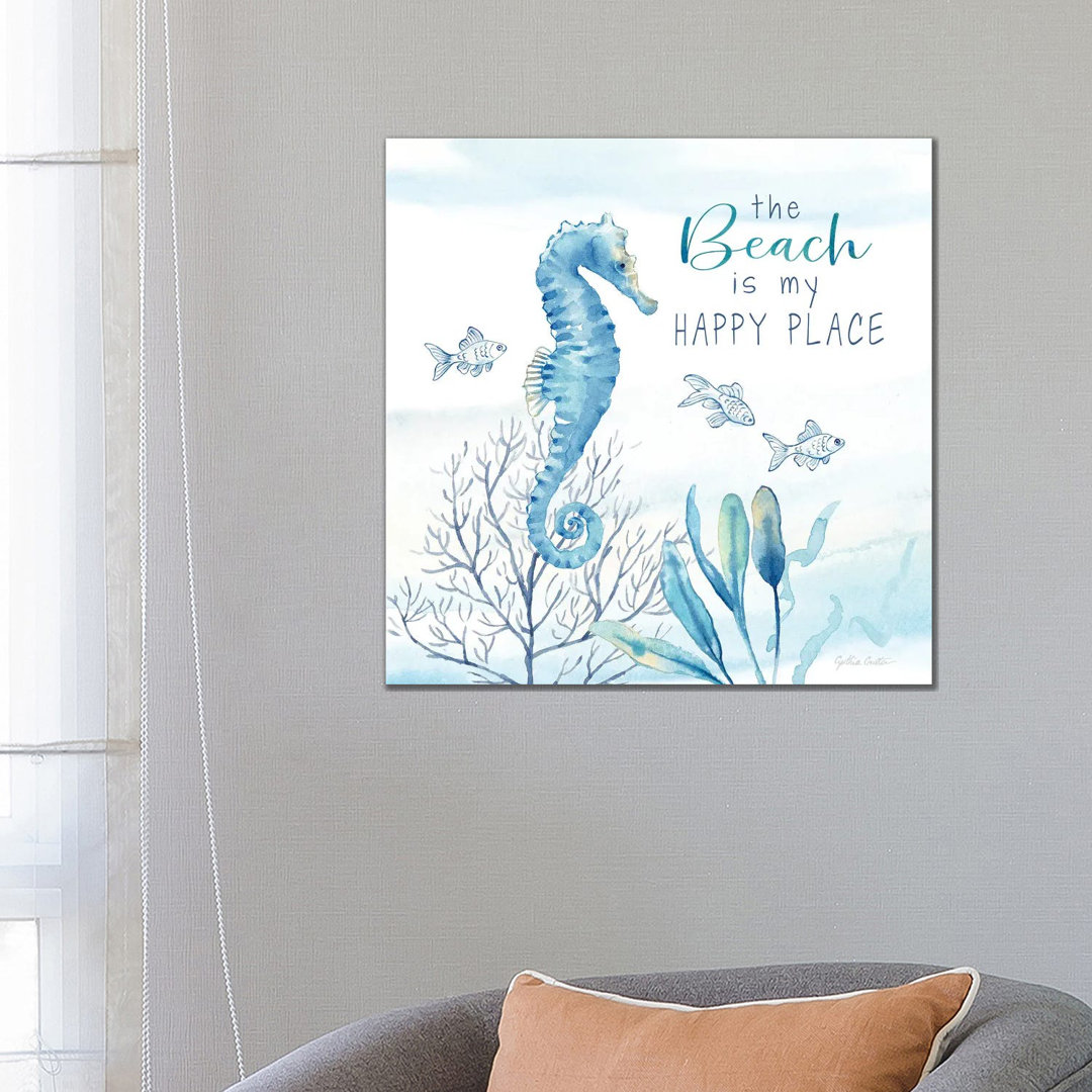 Great Blue Sea XIX by Cynthia Coulter - Wrapped Canvas Gallery-Wrapped Canvas Giclée