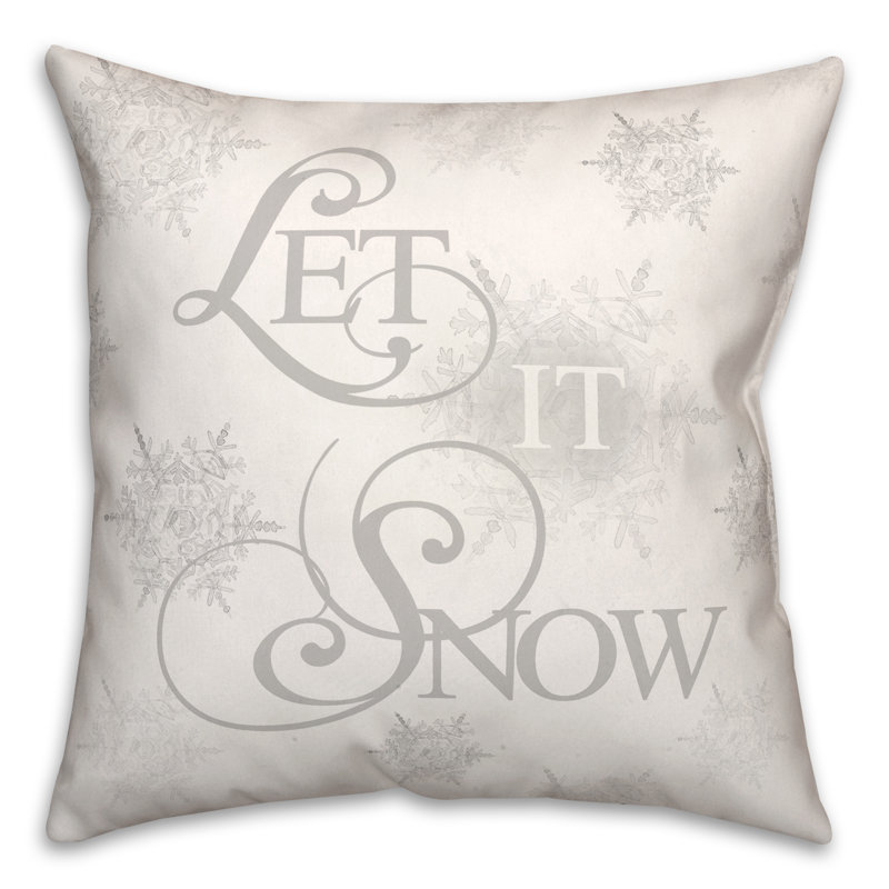  Coussin Let Let Snowflakes