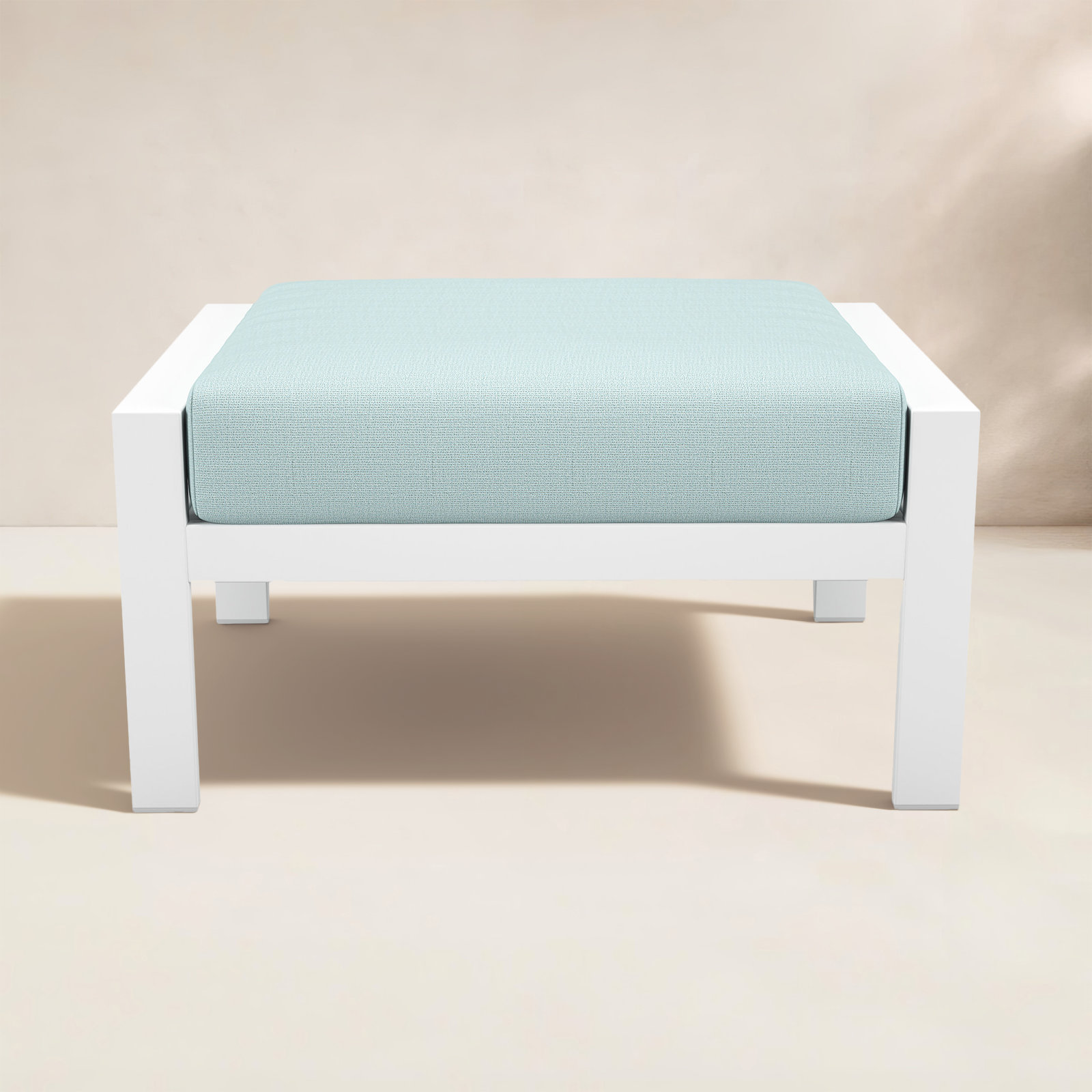 Townsend Sunbrella® Patio Ottoman, Bliss Dew