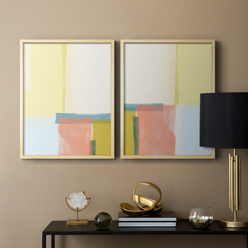 Cinta I-Premium Framed Print -Ready to Hang - No Nails Required - No Nails Required, 21" H x 34" W, Natural Wood