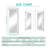 Prehung Slab Doors - 1 Lite Mirrored Surfaced Modern Design MDF With Door Jamb And Hingers-103876999-113549311