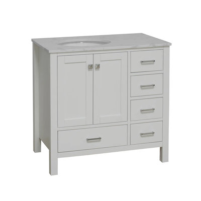 Claudett 36'' Single Bathroom Vanity with Top