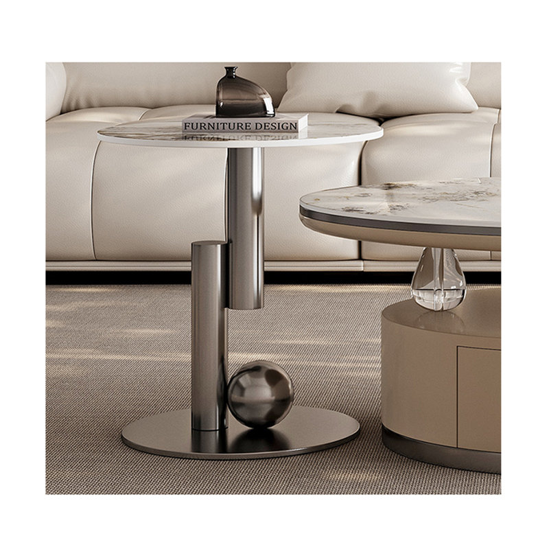 Table basse Modern Light Luxury, Gris