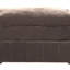 Repose-pieds contemporain 1 pièce en tissu de vison Morgan - Suède