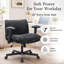 Chaise de bureau réglable et pivotante Criss Cross Chair Chaise de bureau ergonomique en chenille avec roulettes-107129132