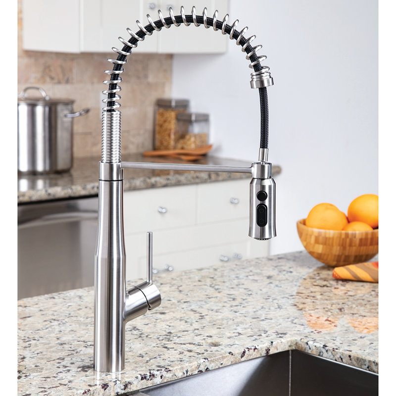 Neo Pull Down Single Handle Kitchen Faucet, Stainless Steel