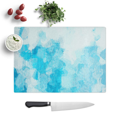 Tempered Glass the Whisper in Abstract Chopping Board