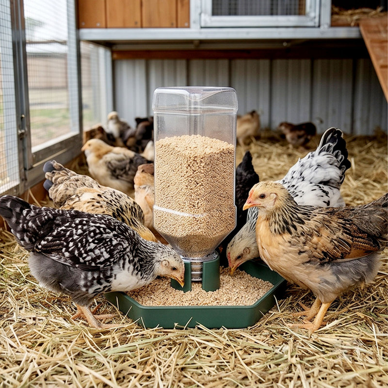 Distributeur d'eau automatique pour poulets multifonctionnel, vert, GNM