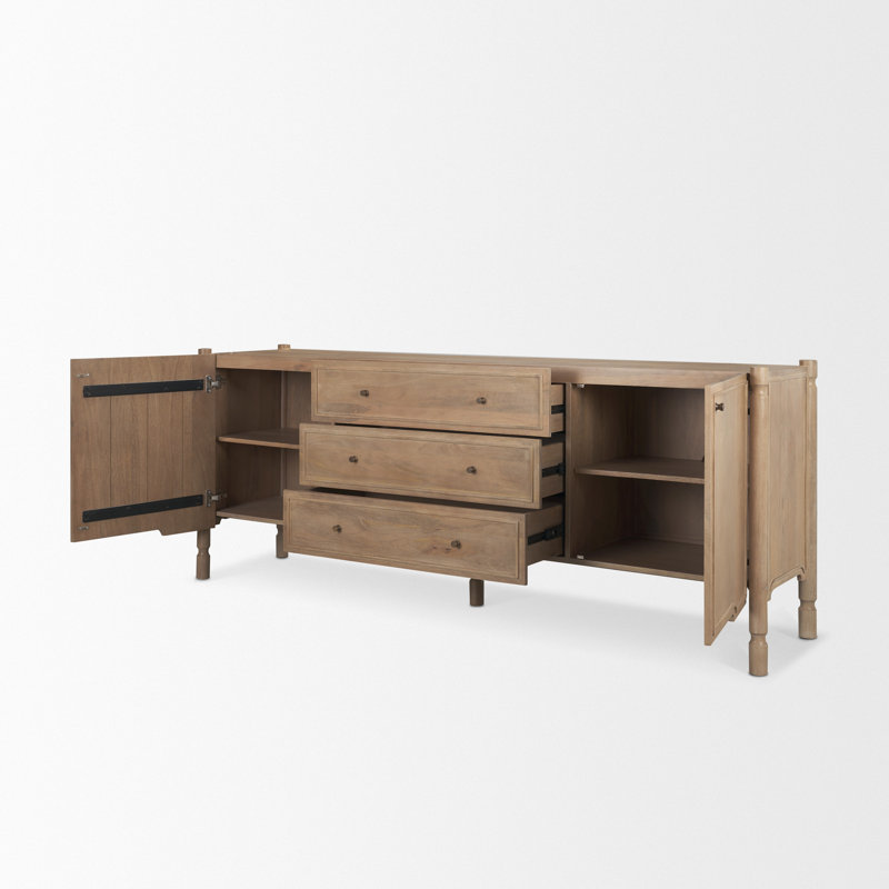 Buffet fermé 2 tiroirs Phil, Light Brown