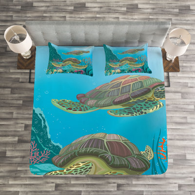 Longshore Tides Bedspread with Pillow Shams