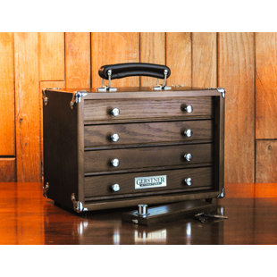 Gerstner International T12 Chest – Dark Oak Organizer Chest for Desktop Tools, Hobbies & Everyday Gear