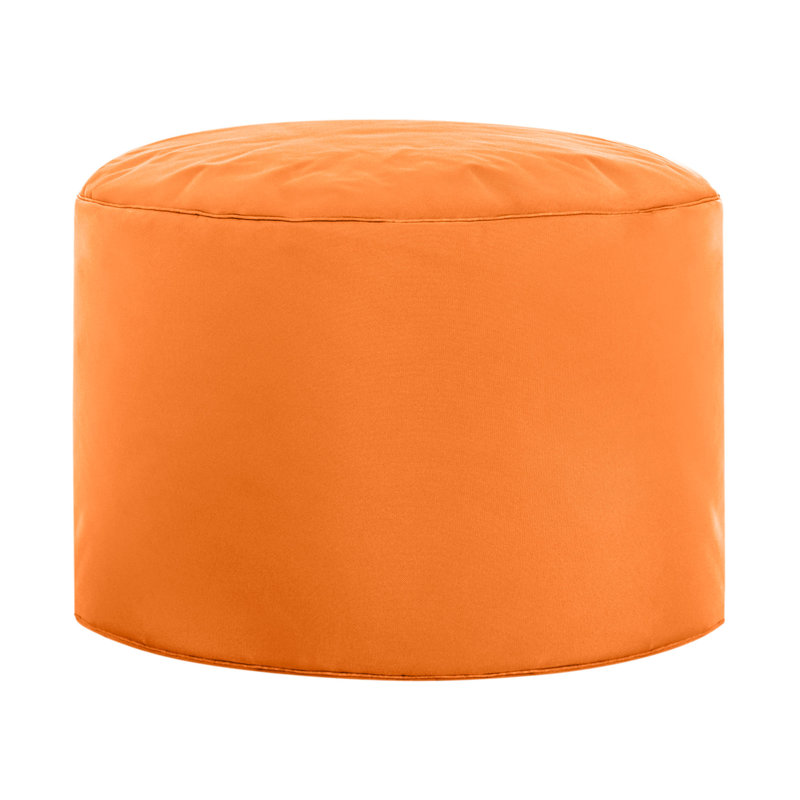  Repose-pieds pouf rond 20 po Goku, hydrofuge, Orange