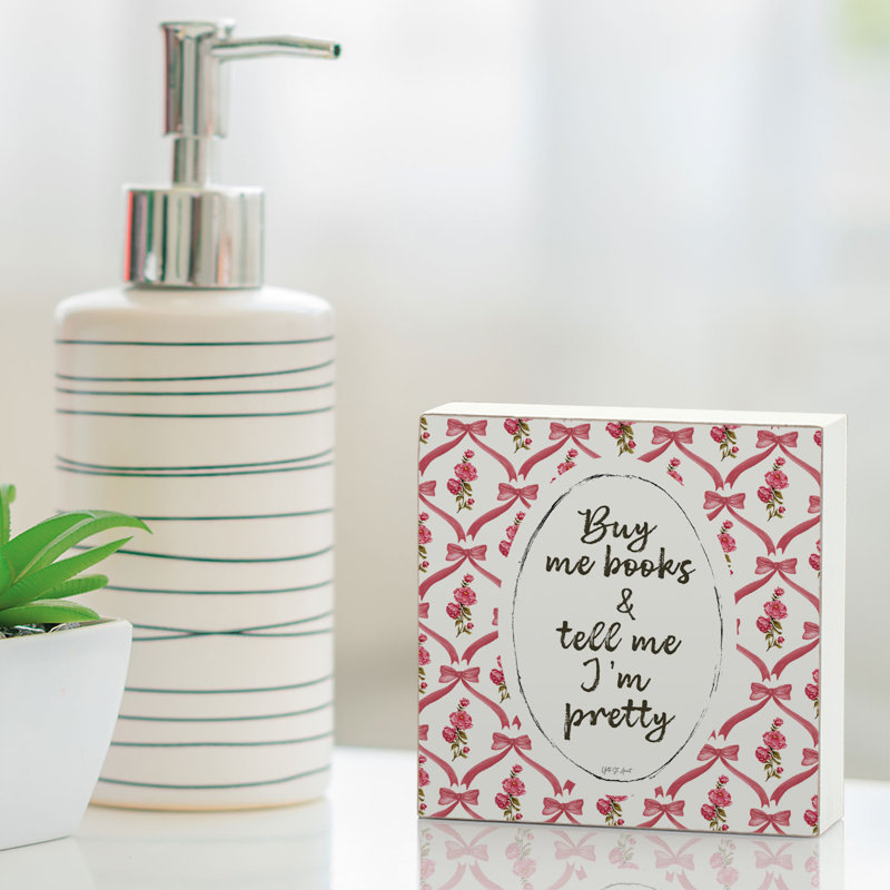 Plaque en bois massif «Buy Me»