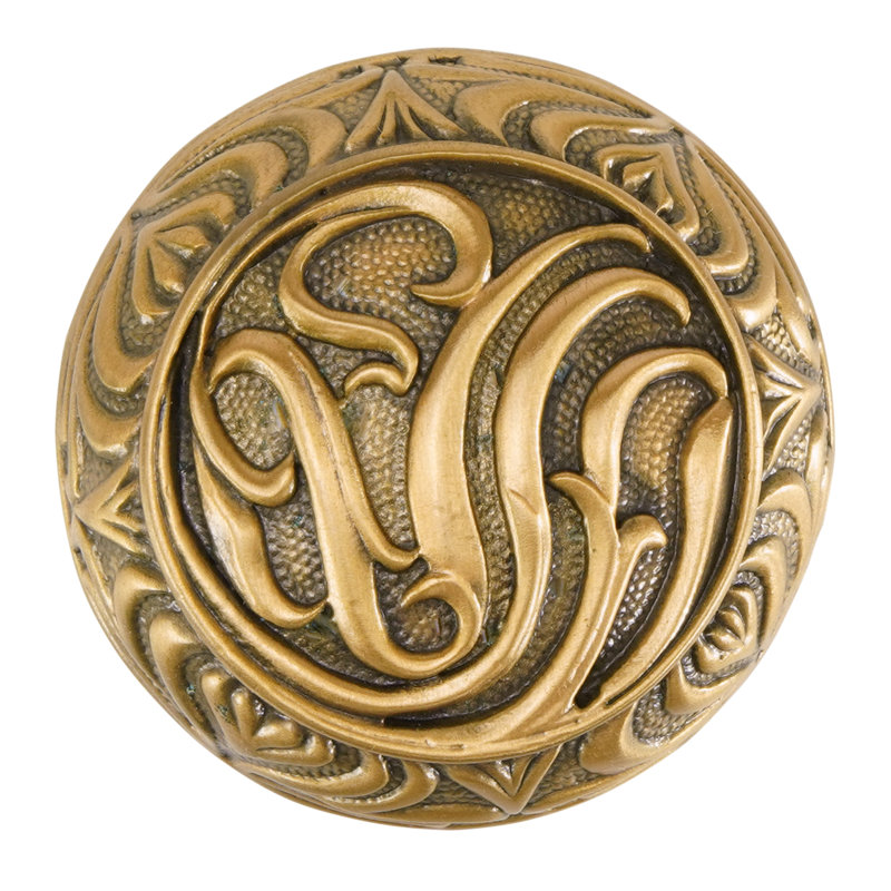 ASSORTED KNOB IN PLATE, Gold, 1 19/50"