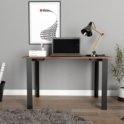 Bureau d'écriture en acajou durable Bobex pour le bureau, spacieux et facile à assembler avec amplement d'espace pour les jambes