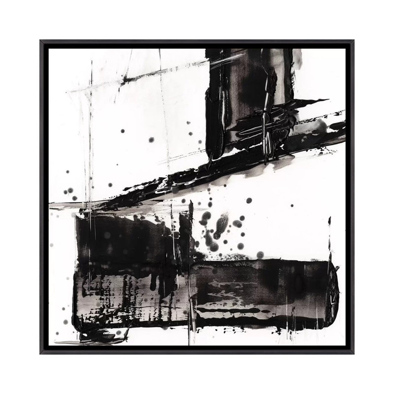 Reproduction d’art sur toile dentelée II par Ethan Harper, H 18 po x l 18 po x 1,5 po, Toile avec cadre noir patiné