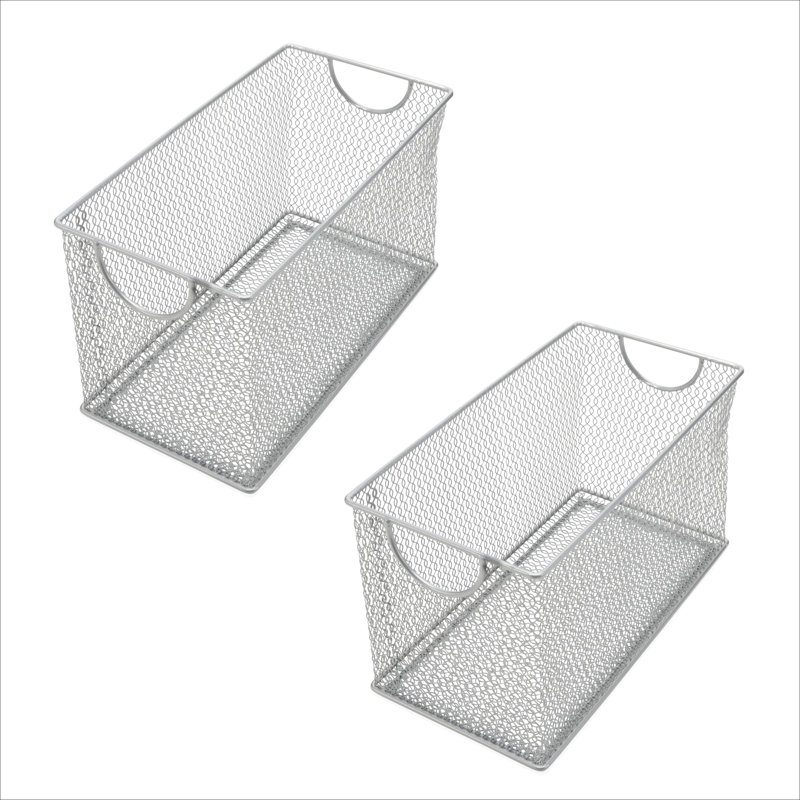 Boîte de rangement en métal pour DVD, H 6,5 po x l 5,5 po x P 10,75 po