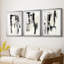 ABSTRACT Series DCC-III - Impression encadrée sur mesure de qualité supérieure - 3 pièces-7117220-7117216