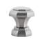 Poignée géométrique en nickel satiné de 1/8 po Octagon-17057834