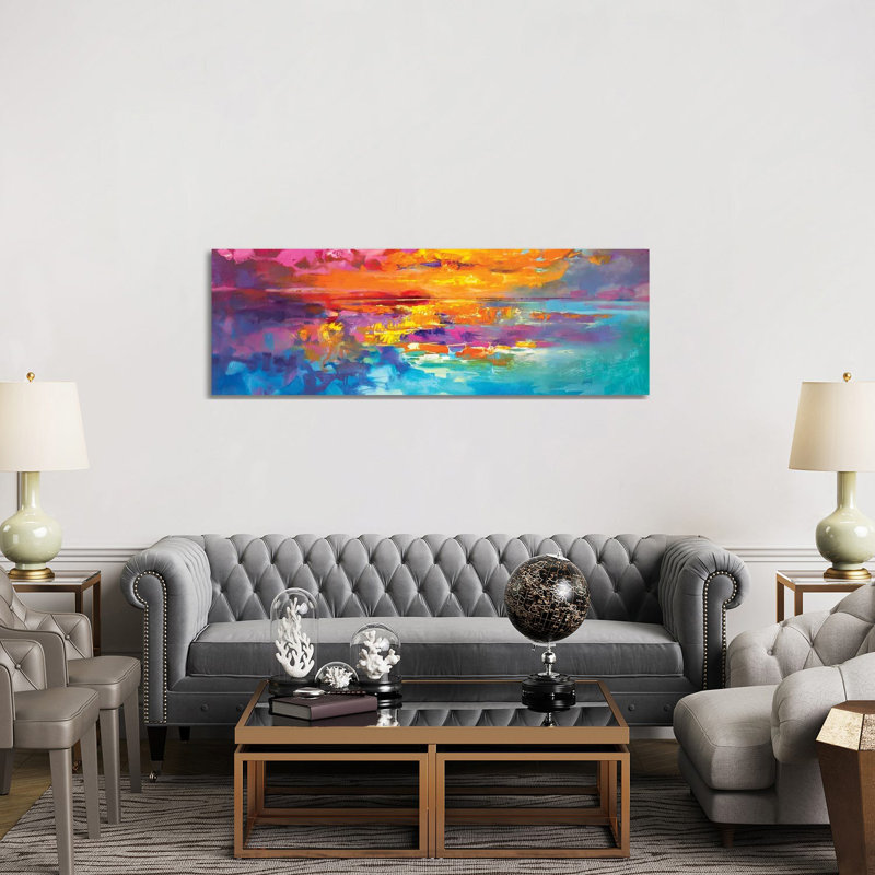 Spectrum Sunrise by Scott Naismith - Panoramic Print on Canvas, 152.4 cm H x 50.8 cm W x 1.91 cm D, Wrapped Canvas