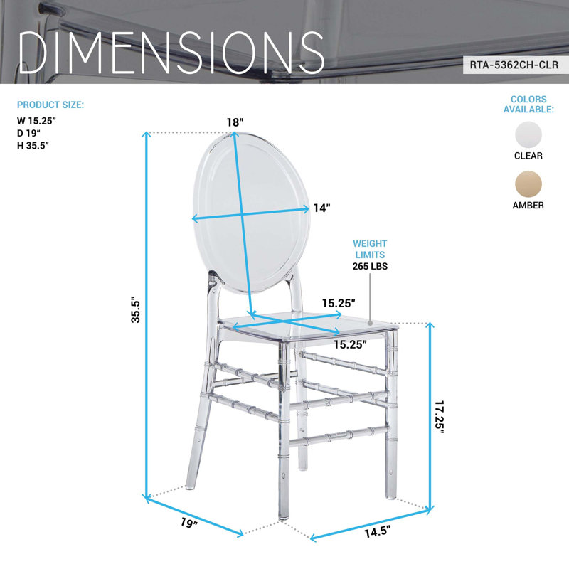 Stackable Ghost Style Acrylic Event Chairs