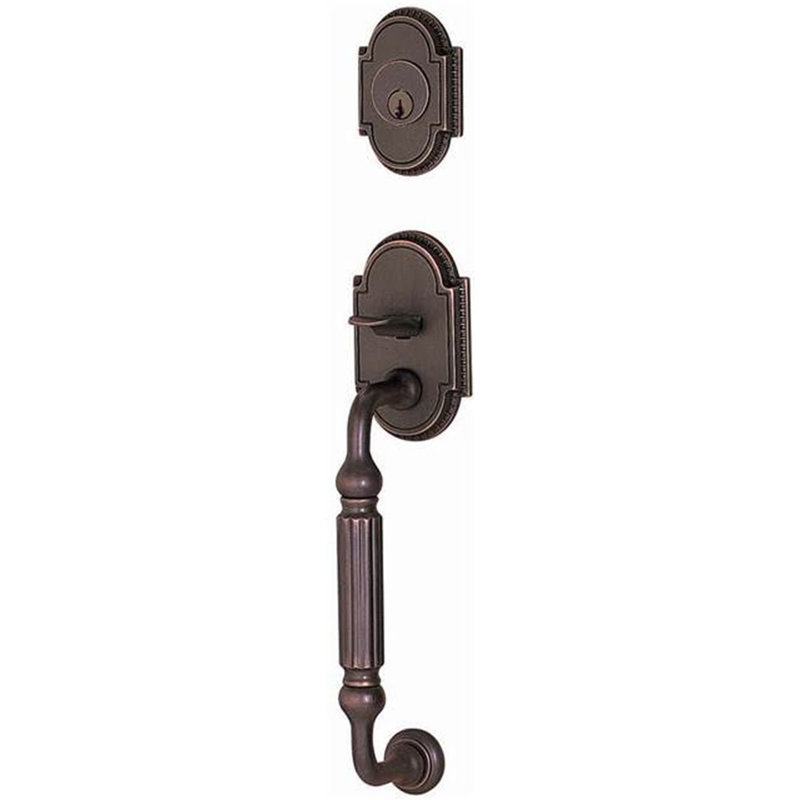 Entretoise modulaire Emtek Knoxville, Bronze huilé, Levier Hercules, Droitier