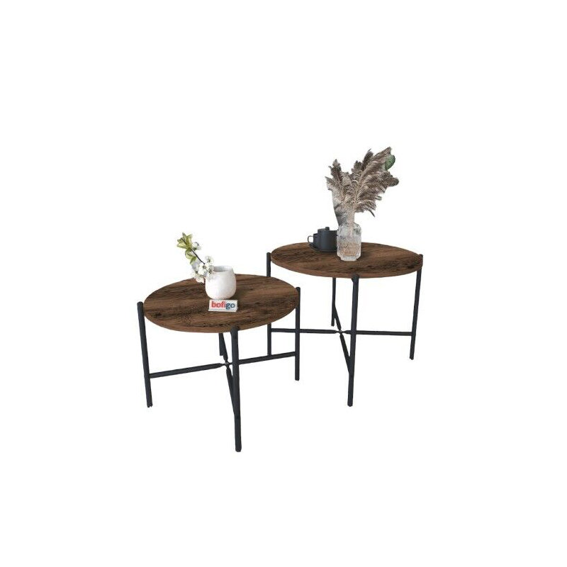 Princetta Solid Wood Coffee Table, Burnt Oak