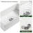 36" L X 20" W Fireclay Rectangular Single Bowl Farmhouse Kitchen Sink With Grid And Drain