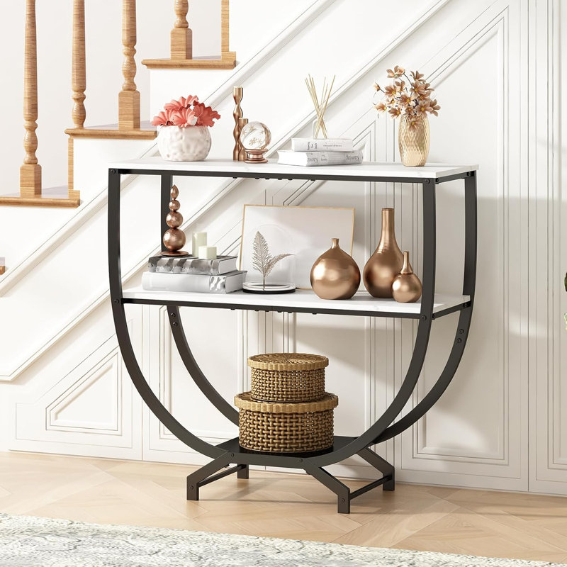 Modern 3-Tier Console Entryway Table