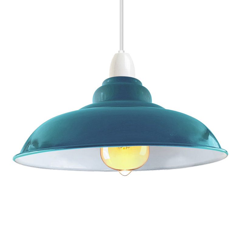 Violetta 13.5cm H Metal Bell Lamp Shade ( Uno ), Dark Blue