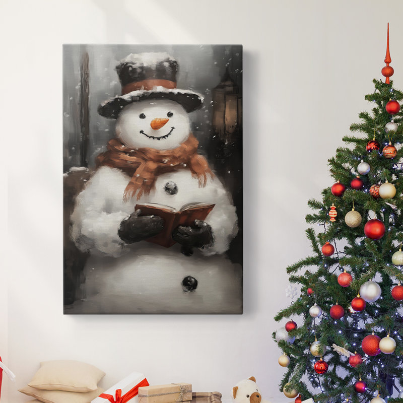 Art des Fêtes de Noël - Toile tendue avec châssis - Série 2-CXLII, H 27 po x l 18 po