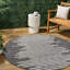 Tapis intérieur / extérieur noir / ivoire à rayures berbères Edinburg-351643303