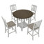 Table de salle à manger pliable avec 4 chaises-1822384603