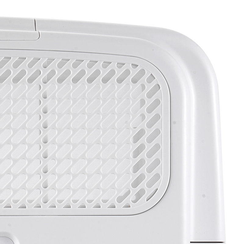 Climatiseur de véhicule récréatif, climatiseur de véhicule récréatif de 15 000 BTU, climatiseur de toit sans conduit 120 V avec refroidissement et chauffage, débit d'air à quatre voies, module de chauffage PTC, climatiseur silencieux facile à installer avec panneau de commande, blanc