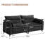 Causeuse rembourrée 84 po en chenille-2137117371