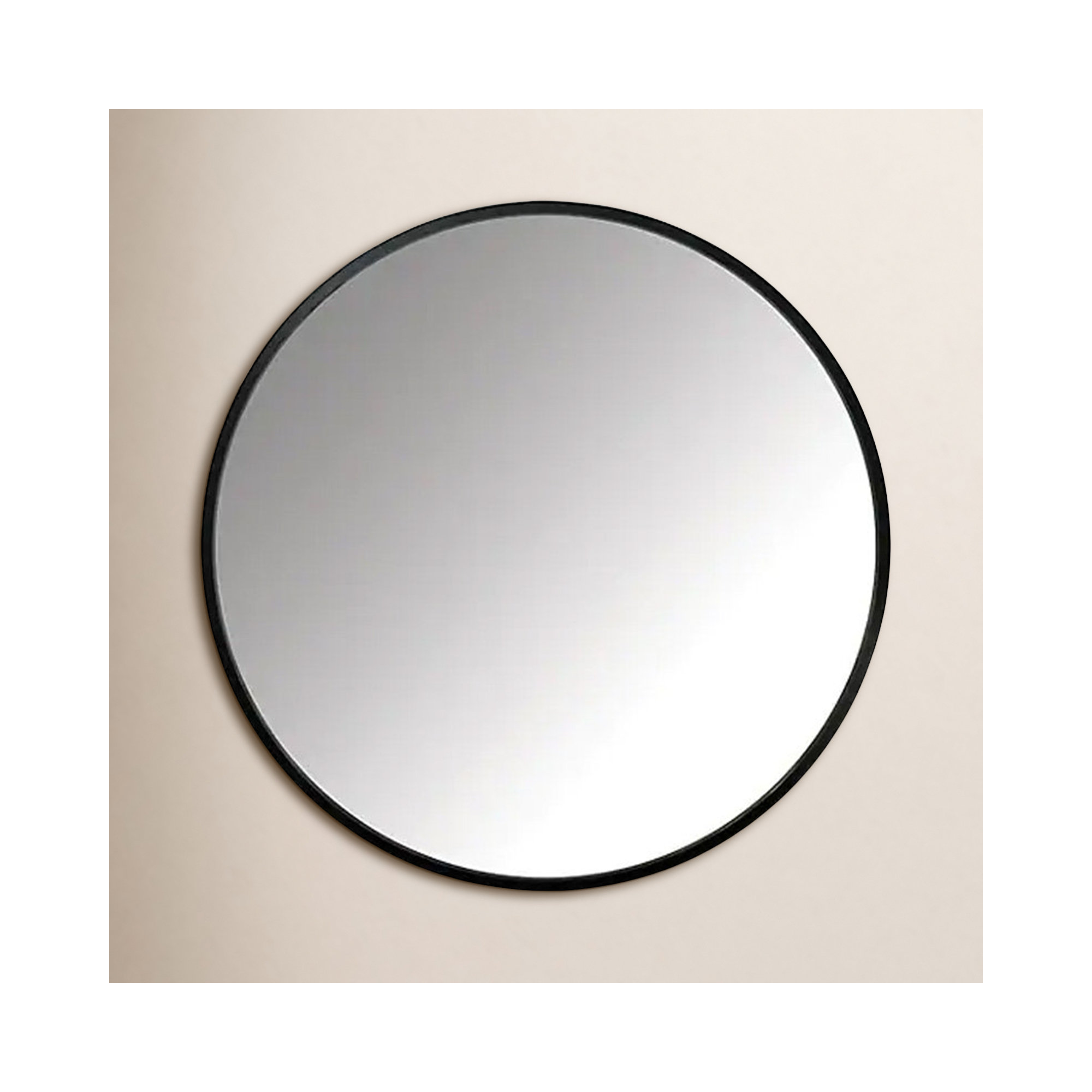 Roberts Mirror, Black, 32" x 32", Metal