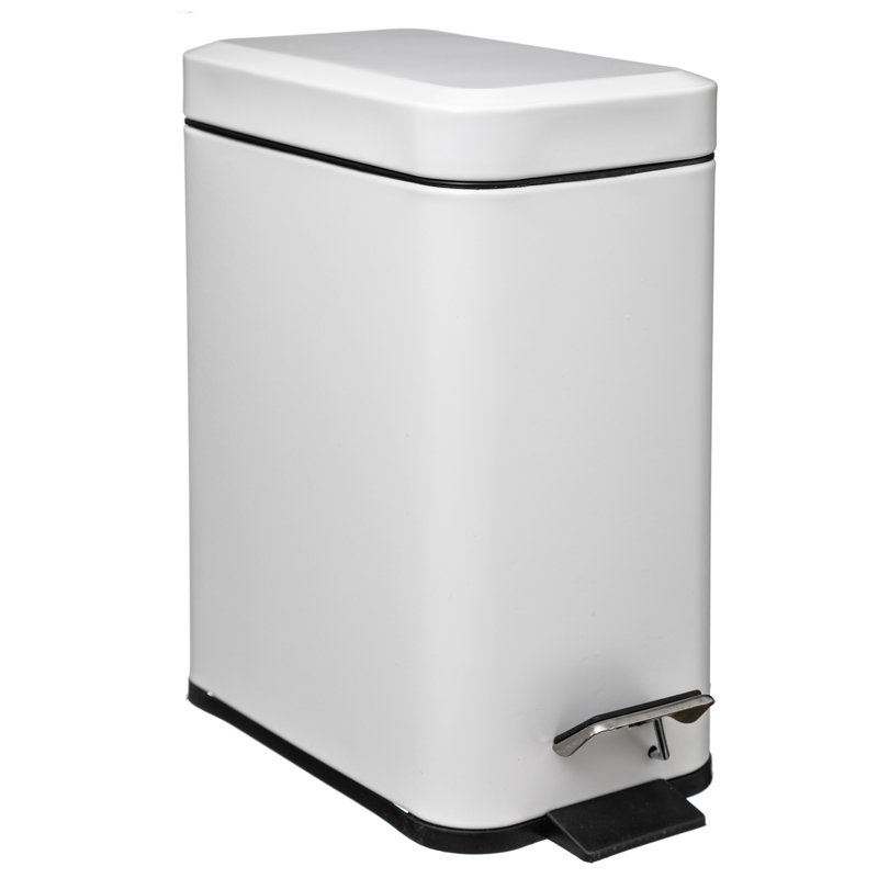 Krug 5 Litre Step On Trash Can, Stainless Steel