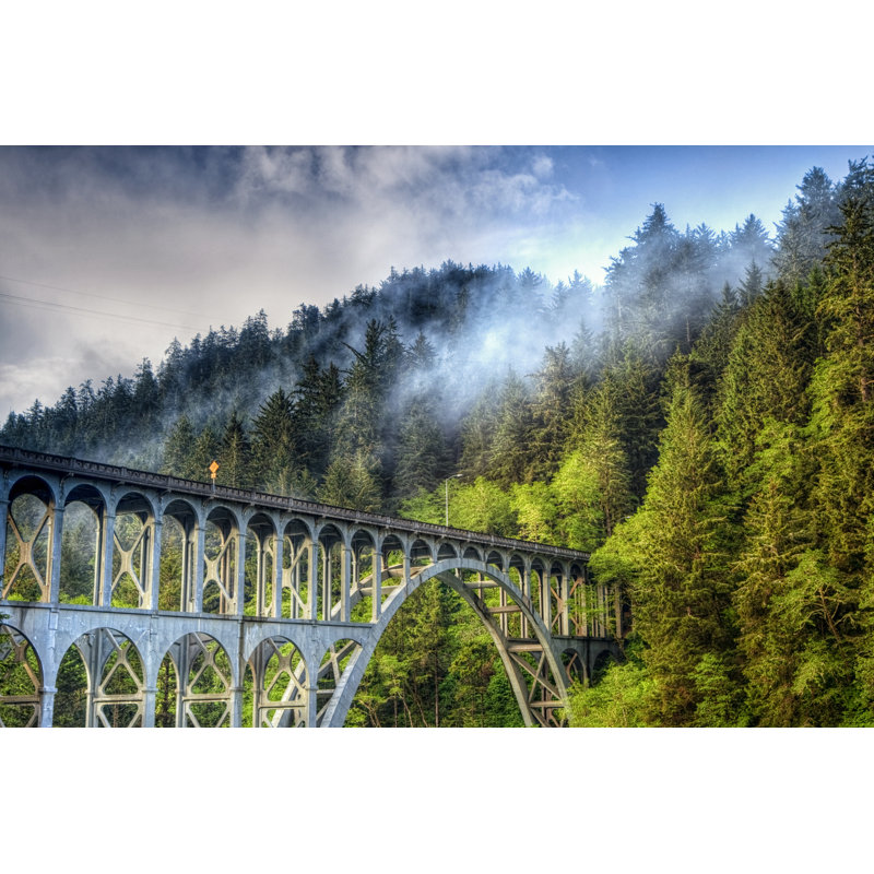 Cape Creek Bridge - Wrapped Canvas Print, 81cm H x 122cm W